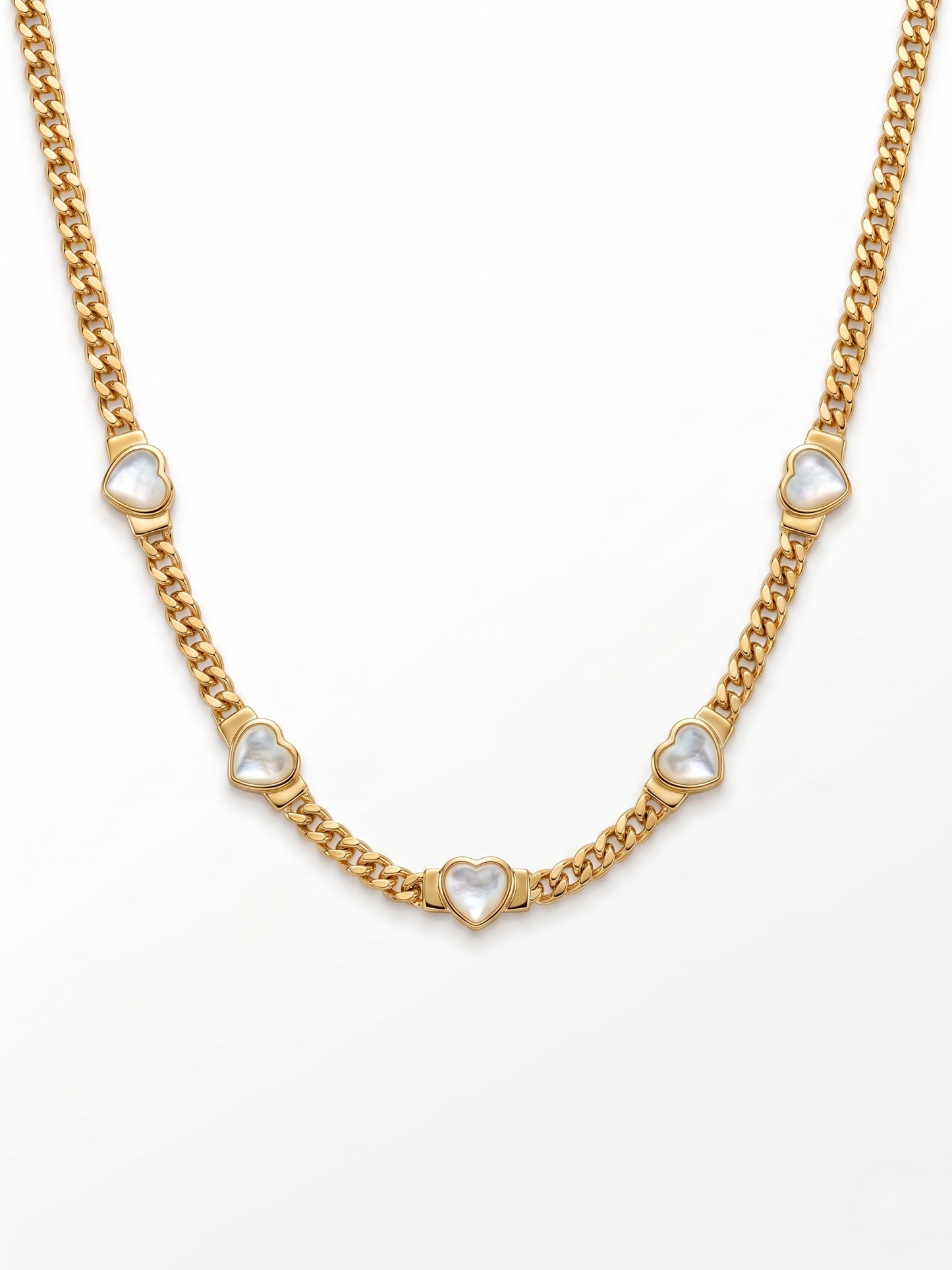 Soft Heart Gold Necklace | Anti Tarnish Gold Plated