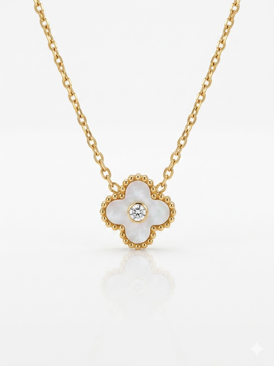 Reversible Clover Pendant Necklace