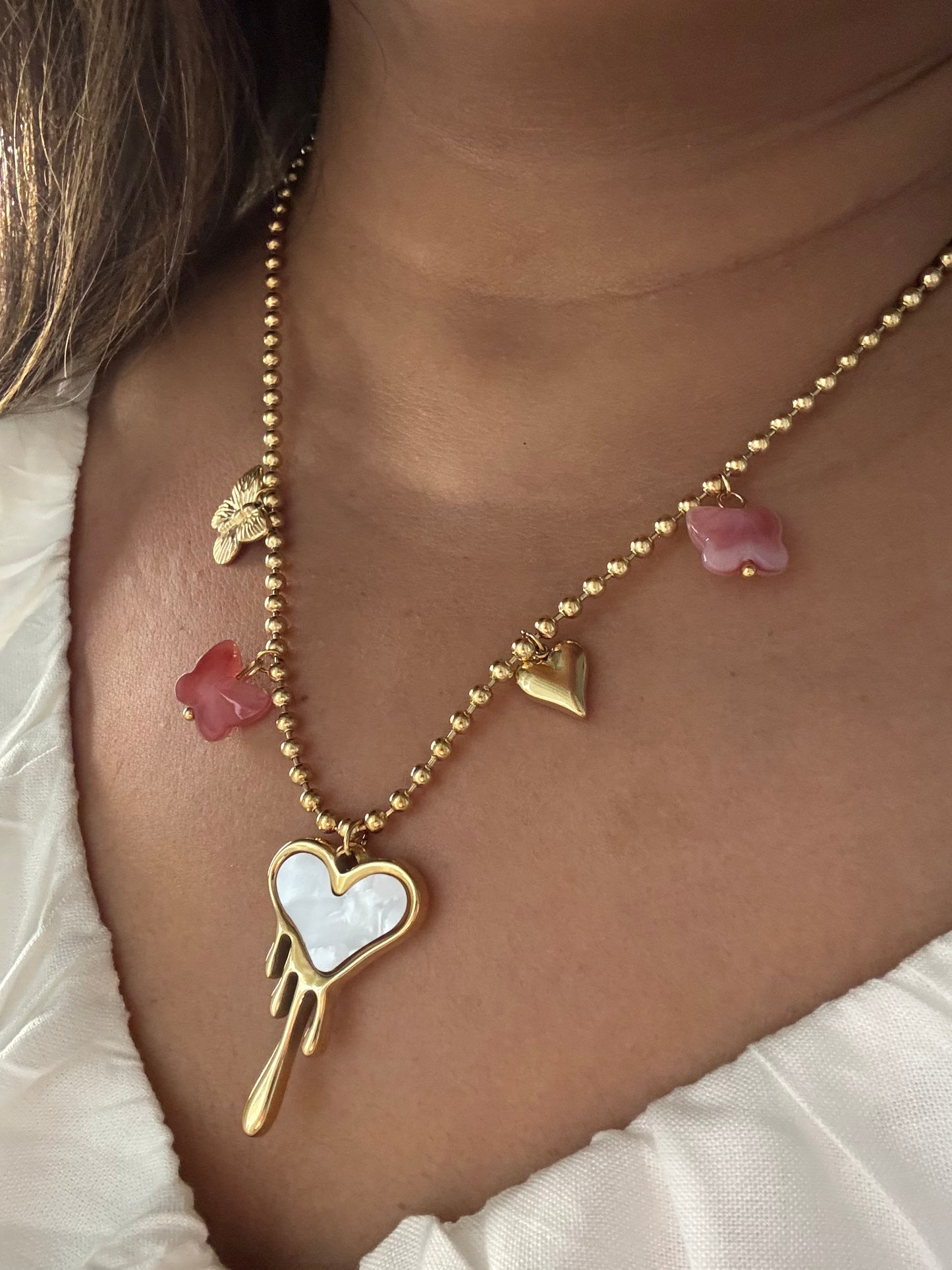 18k gold-plated necklace with long-lasting anti-tarnish finish