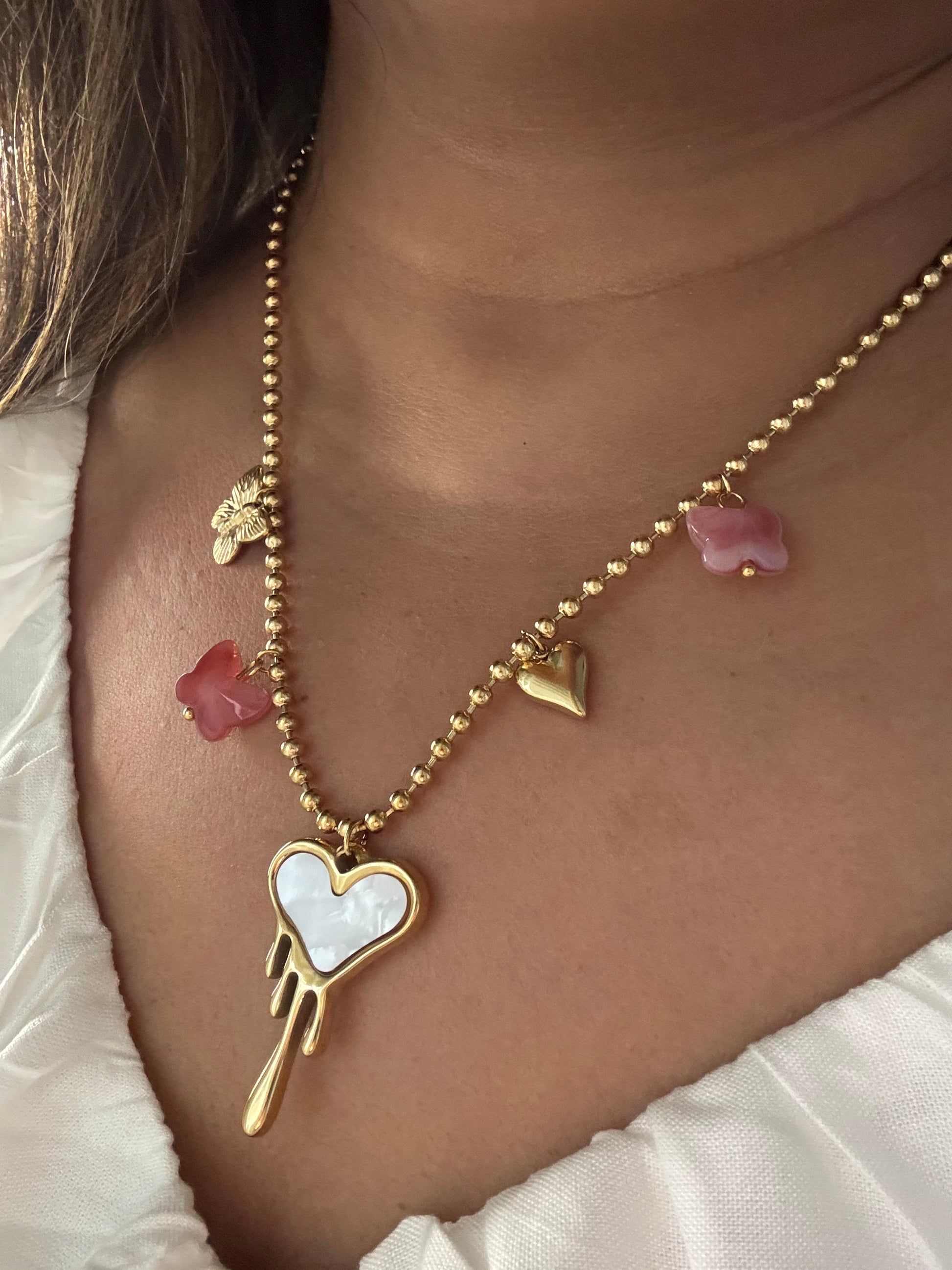 18k gold-plated necklace with long-lasting anti-tarnish finish