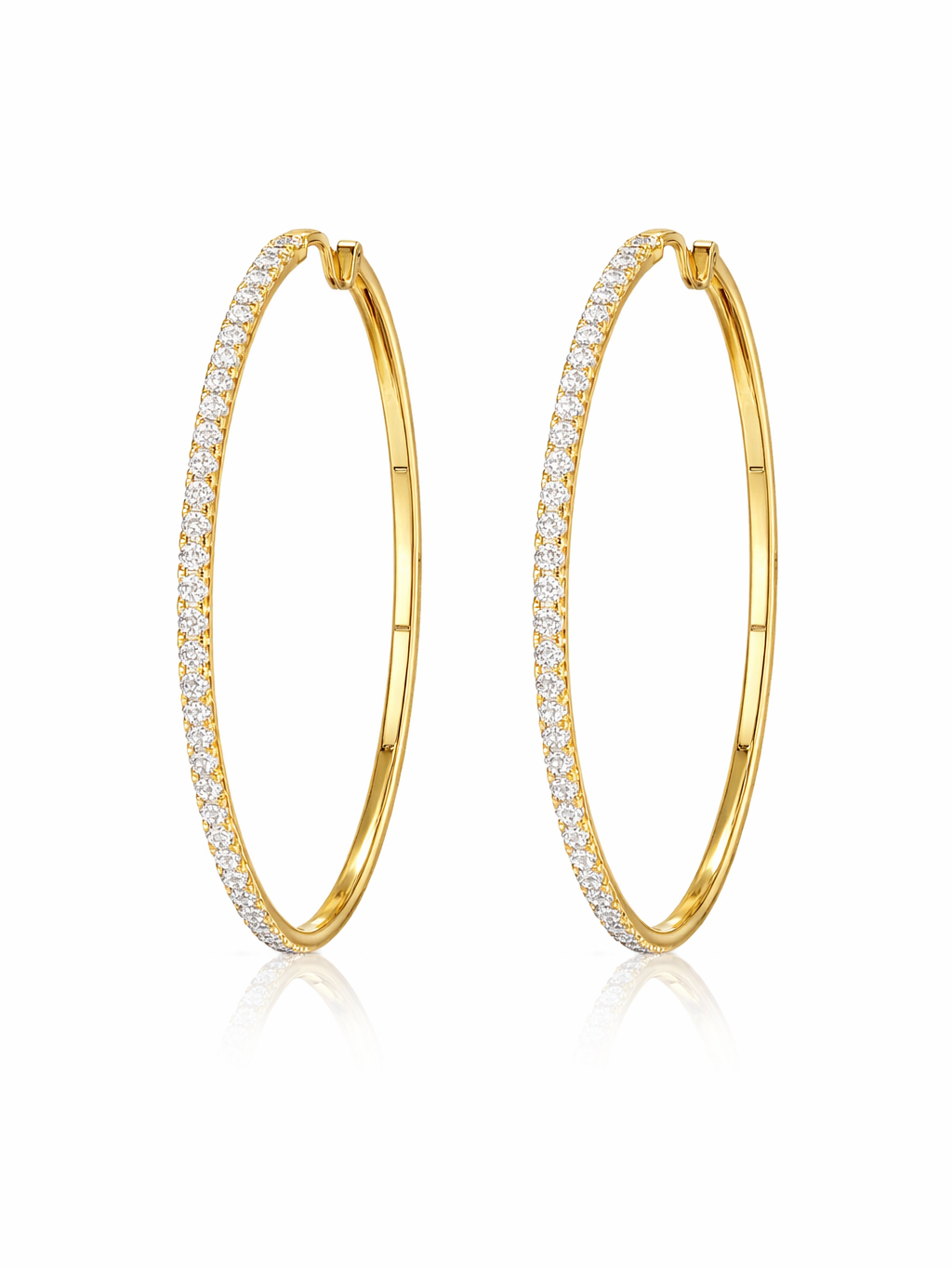 Shimmer Hoops | 18kt Gold Plated