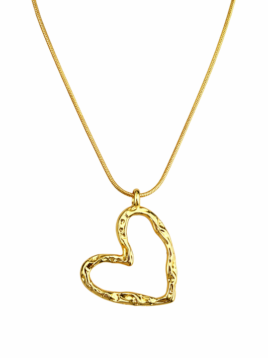 Twisted Heart Necklace | 18k Gold Plated Stainless Steel