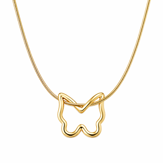 Minimal Butterfly | Anti Tarnish Gold Plated Necklace