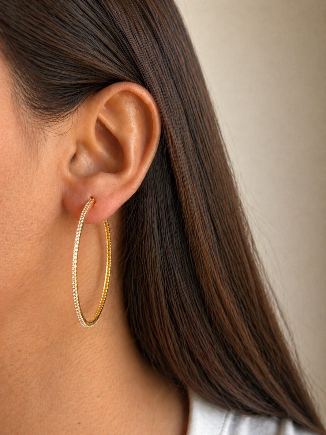 Shimmer Hoops | 18kt Gold Plated