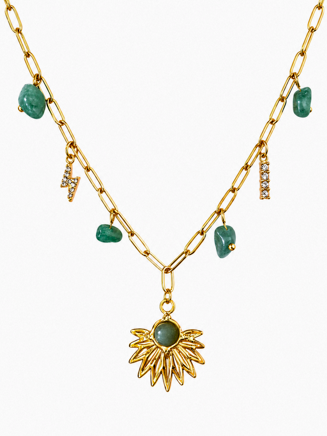 Zenvy Gold Necklace | 18kt Gold Plating Summer Special