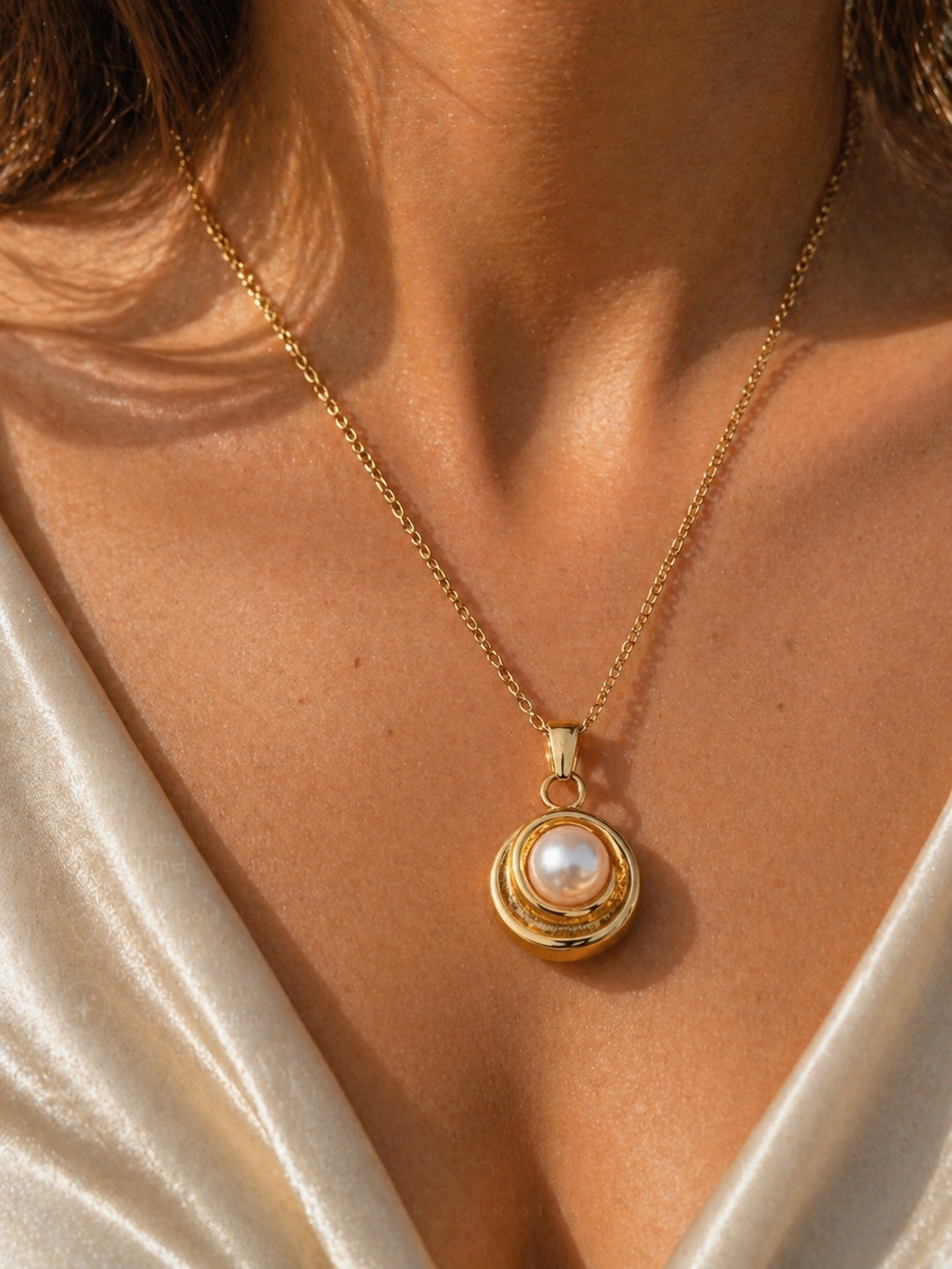 Pearl Orbit Necklace | Everyday Wear