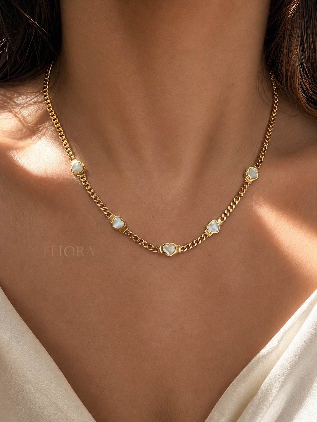 Soft Heart Gold Necklace | Anti Tarnish Gold Plated