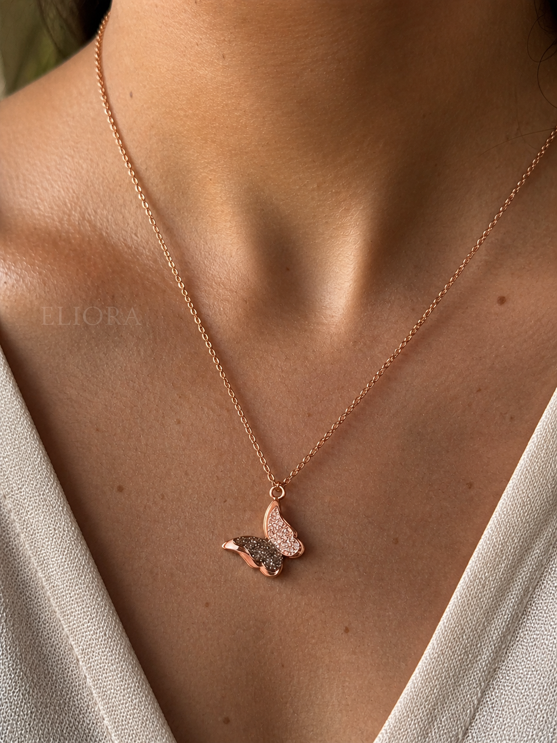 Butterfly Rosegold Necklace