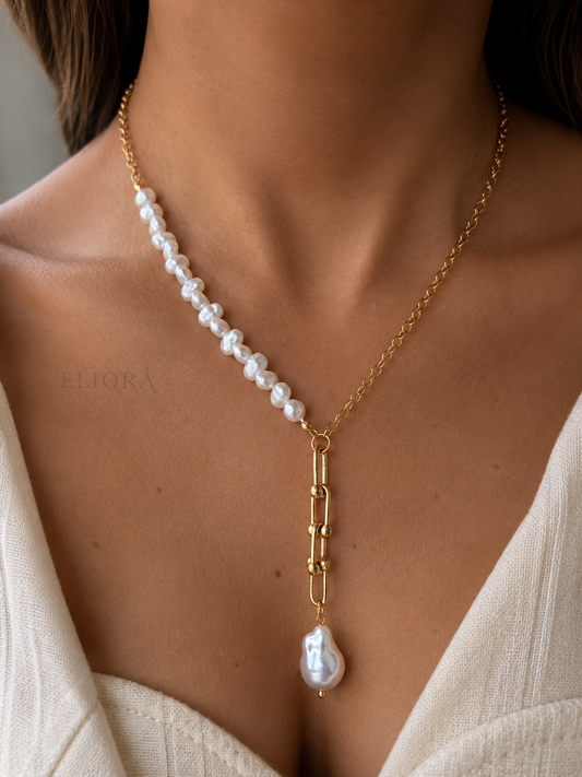 Fresh Water Pearl Lariat Necklace
