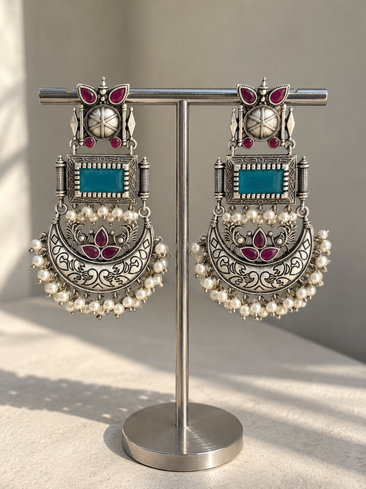 Tarangini Chandbali (Blue)