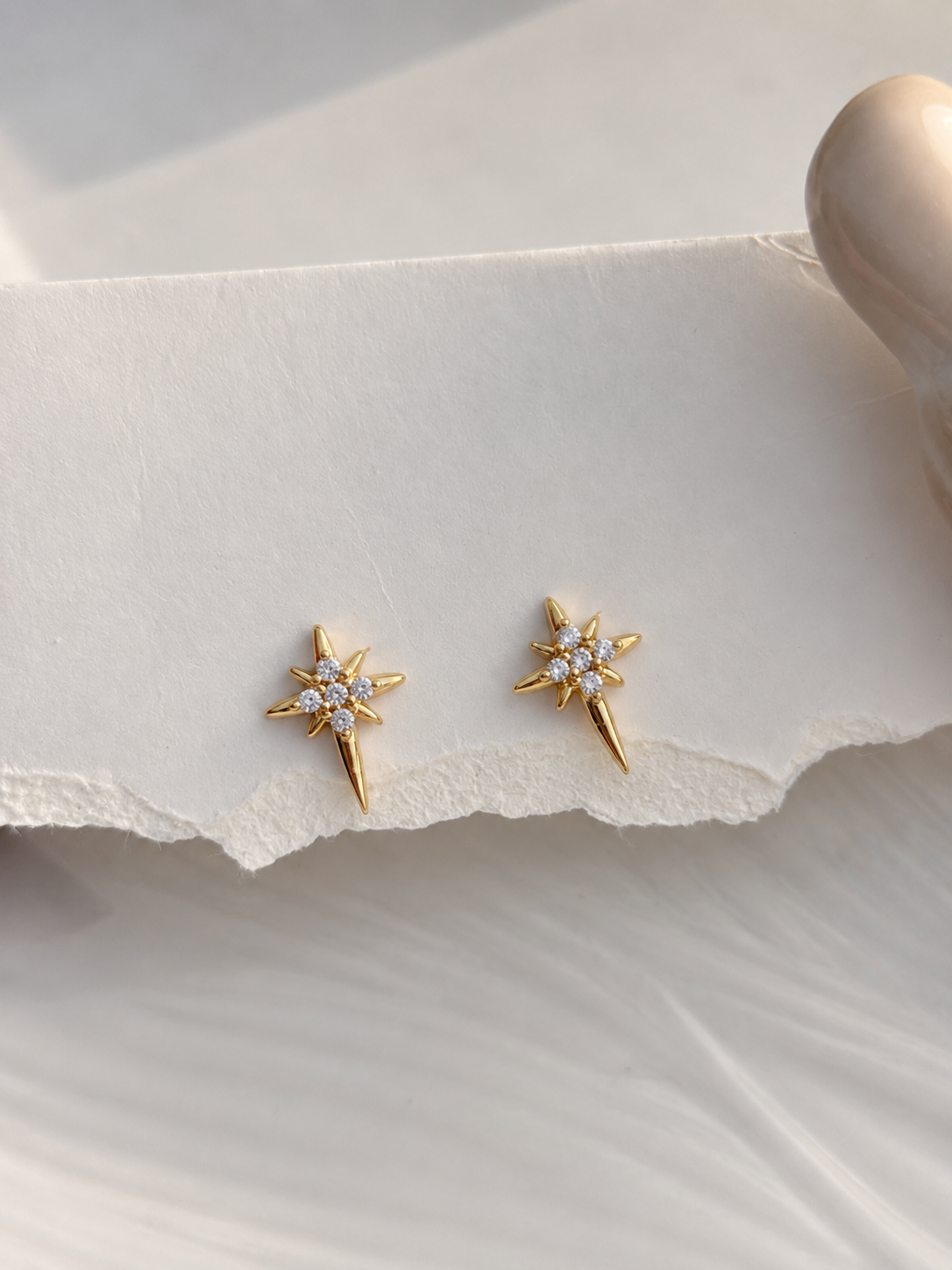 Little Star Stud Earrings | Gold Plated Stainless Steel