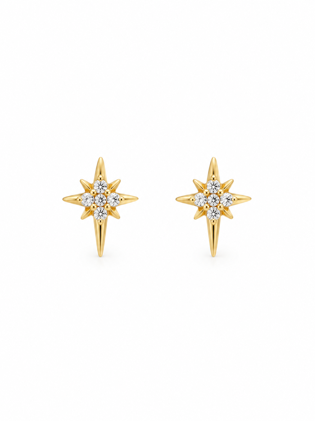 Little Star Stud Earrings | Gold Plated Stainless Steel