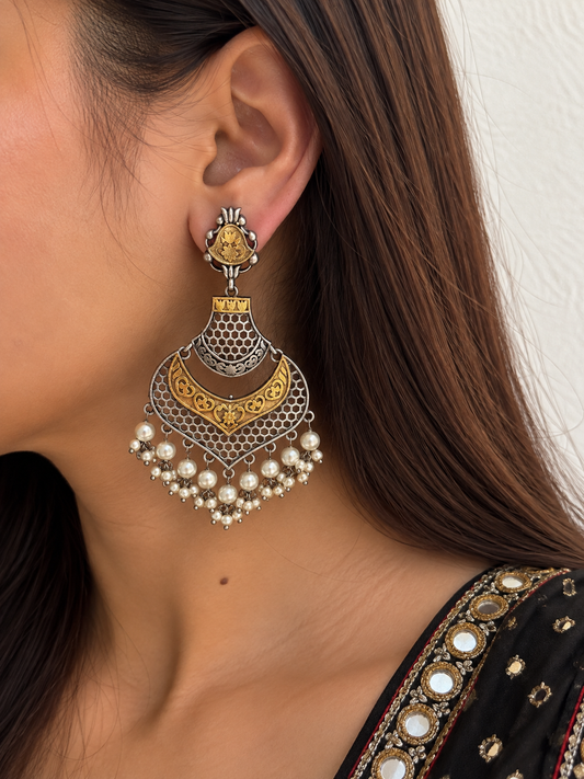 Mohini Dual Tone Earrings