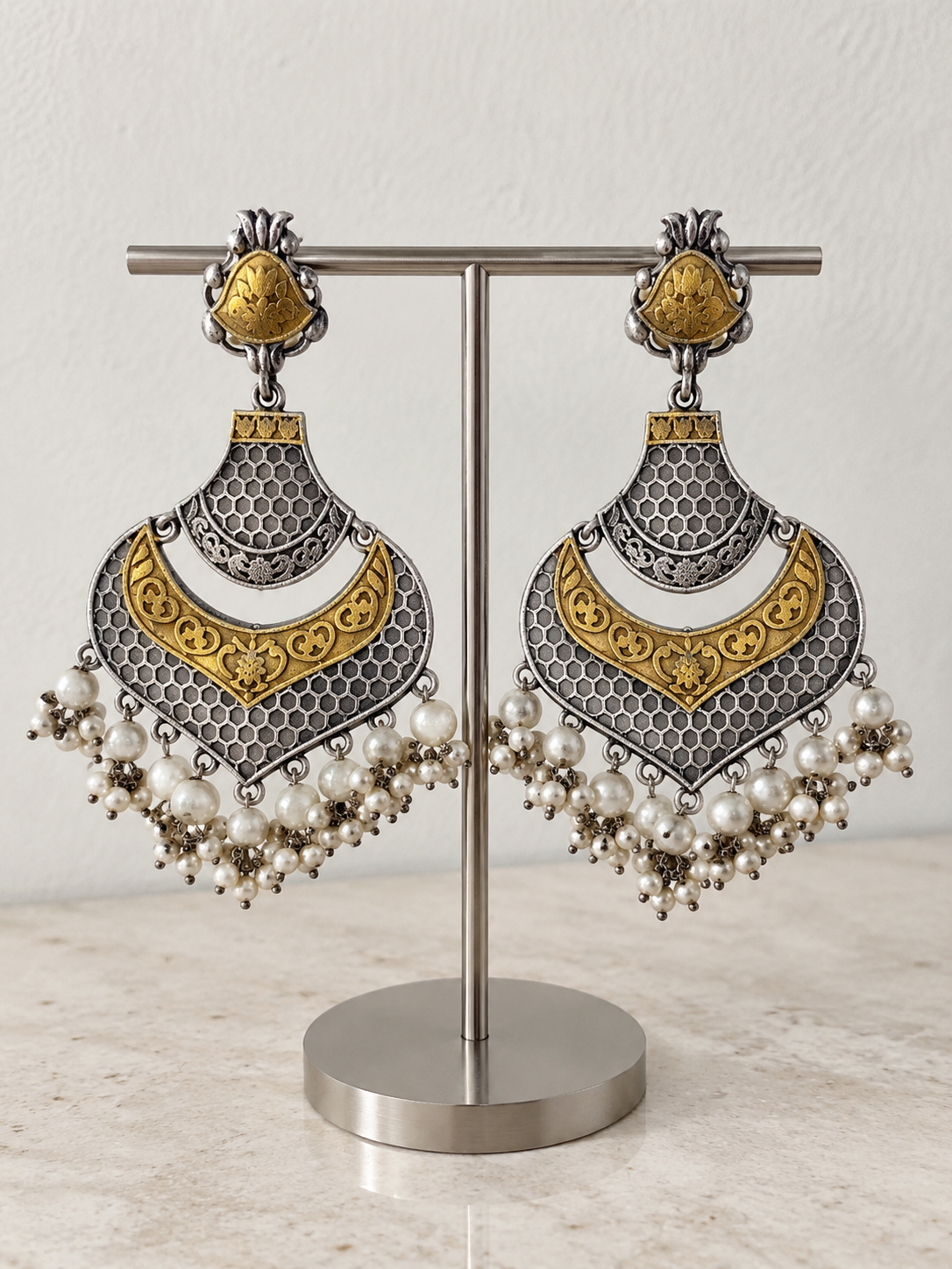 Mohini Dual Tone Earrings