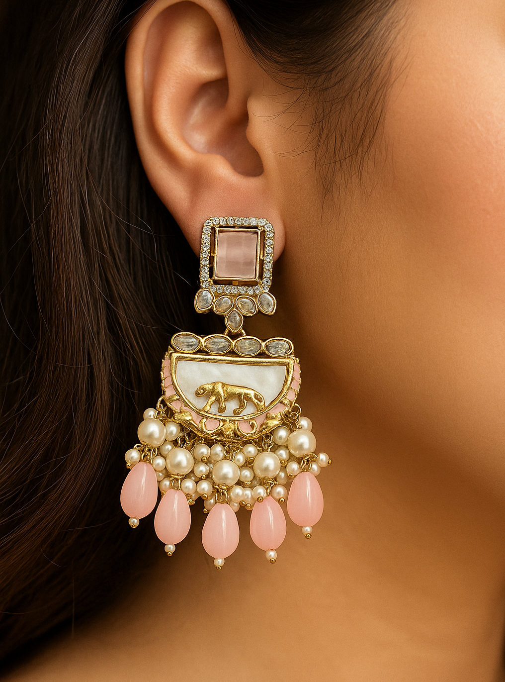 Mrinali Chandbali (Pink)