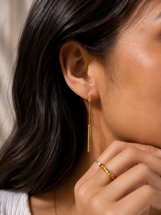 Chainelle Minimalist Gold Earrings