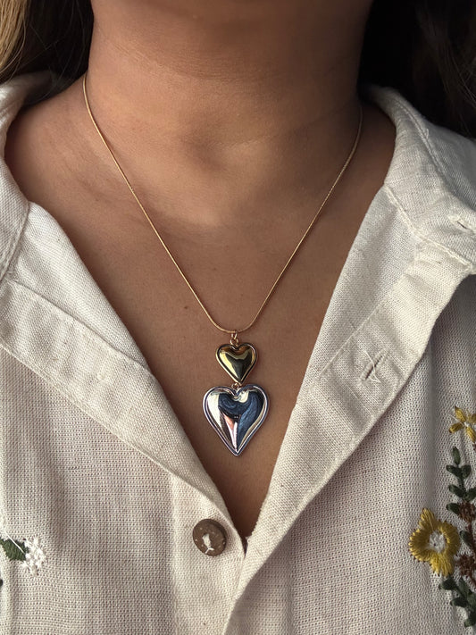 Two Tone Love Necklace