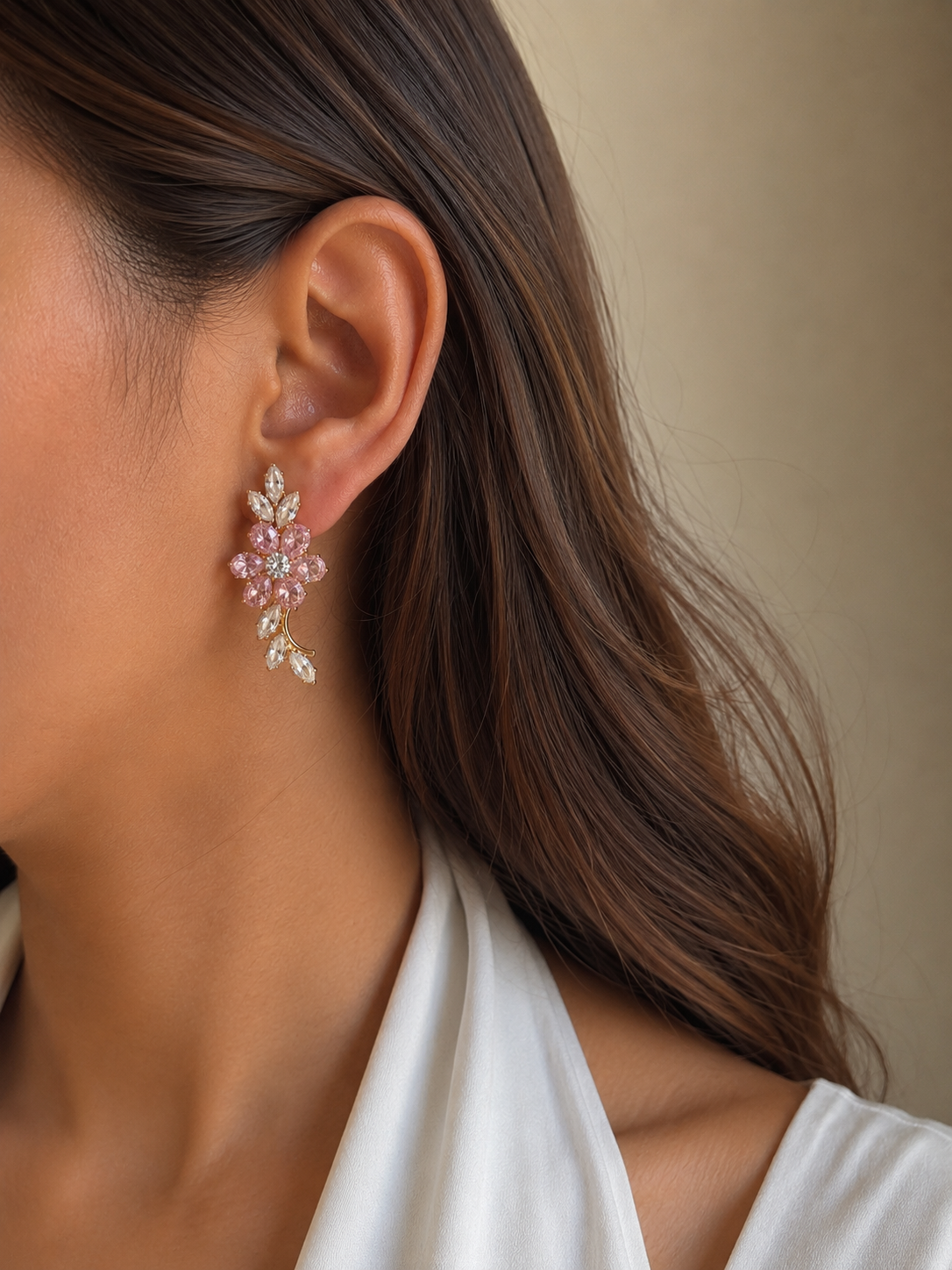 Empress Sparkle Crystal Earrings | Party Wear