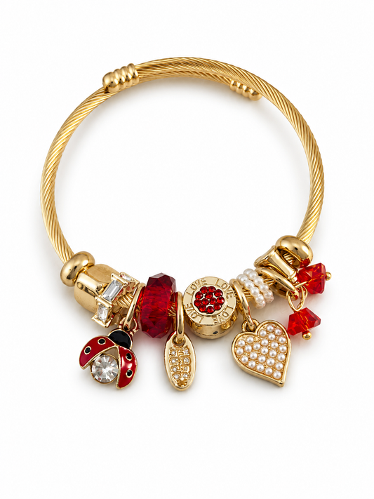 Lucky Ladybug Charm Pandora Bracelet