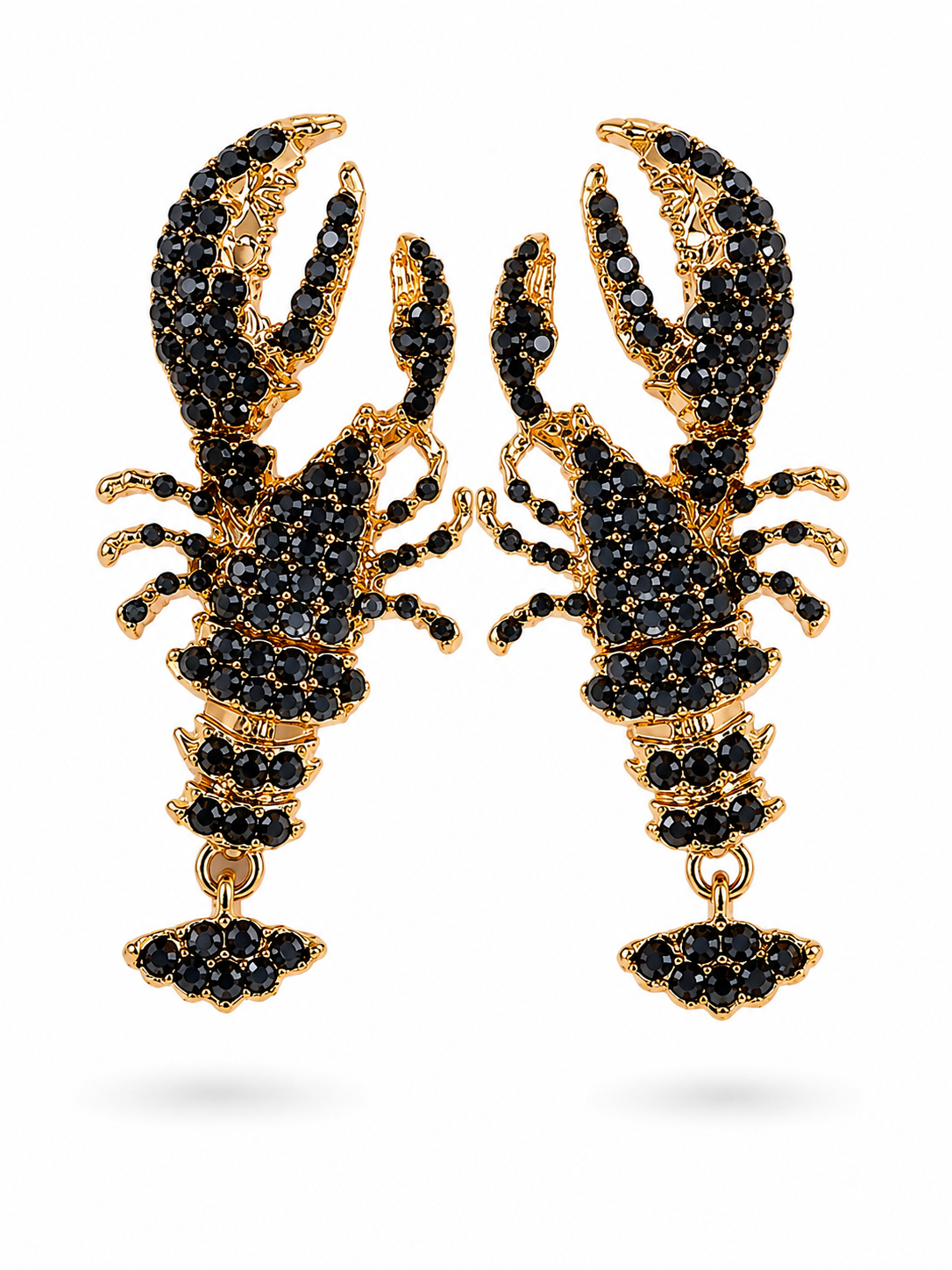 Lobster Bling Statement Earrings
