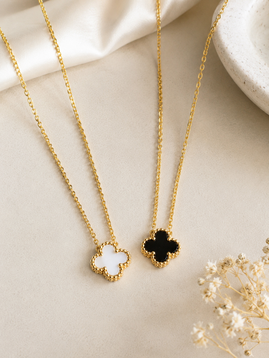 Reversible Clover Pendant Necklace