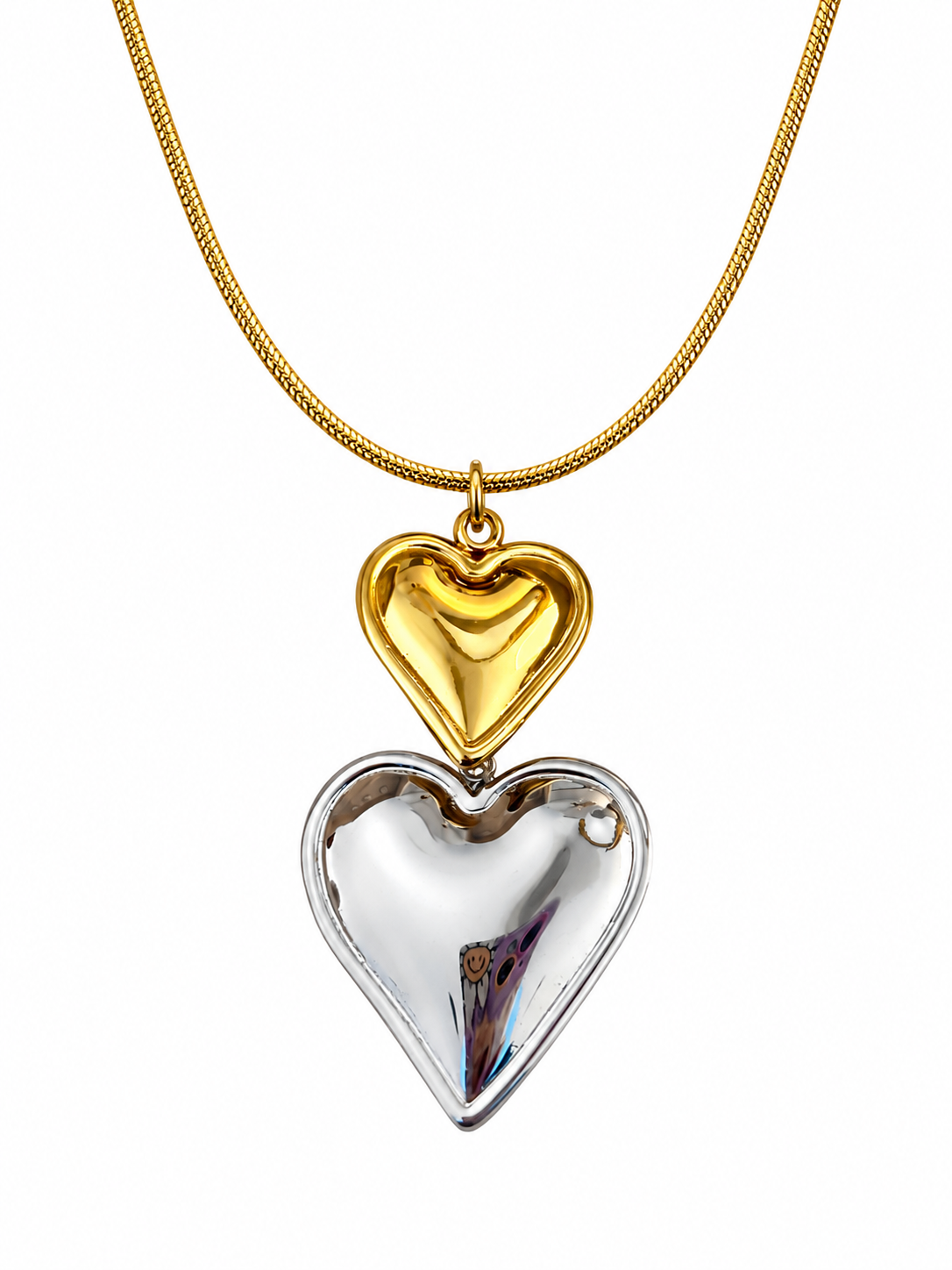 Dual Tone Love Necklace