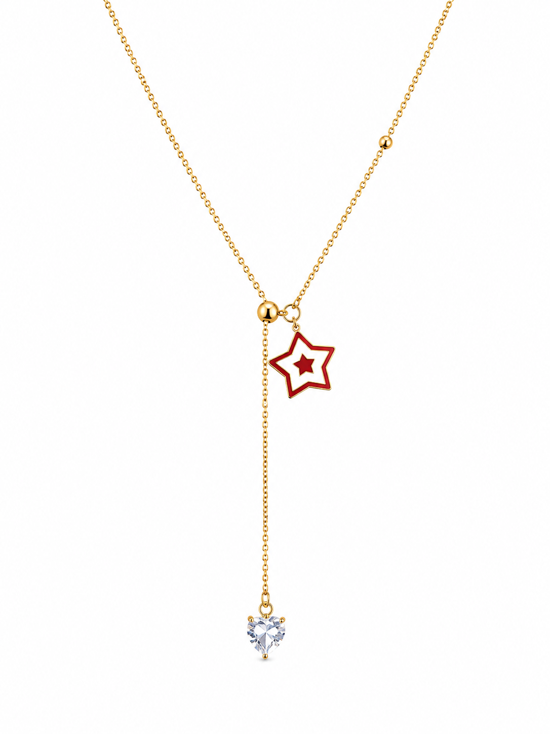 Twinkling Love Lariat Necklace
