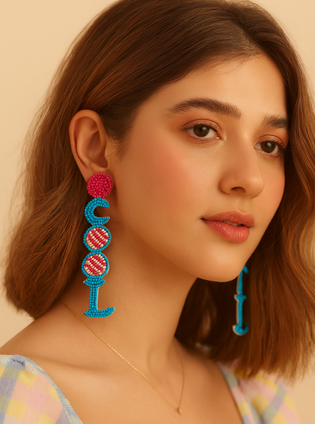 COOL Beaded Statement Earrings