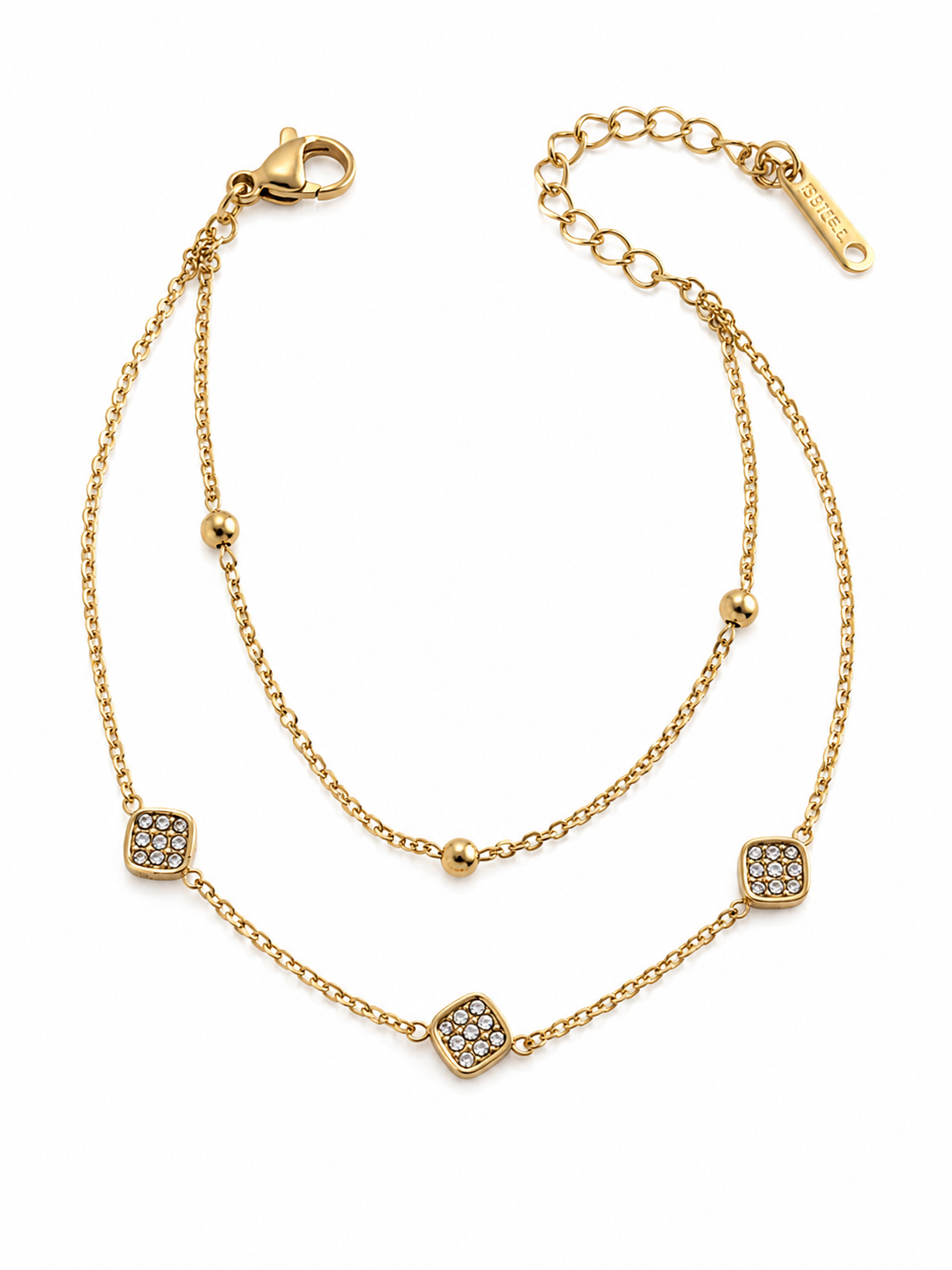 Golden Trail Double Layered Bracelet | 18k Gold Plated