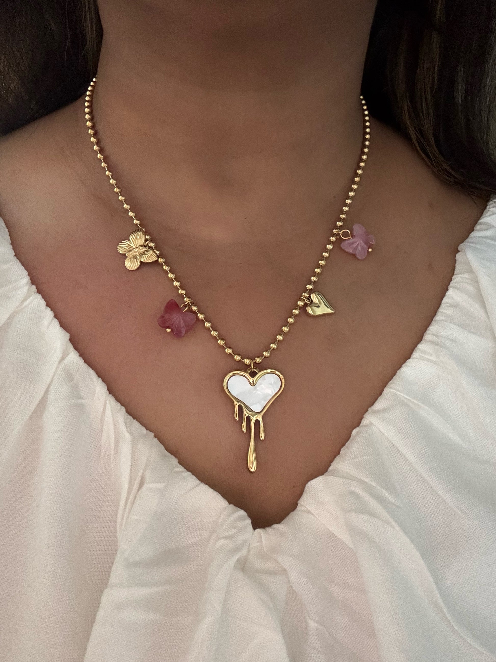 Waterproof, anti-tarnish necklace with premium 18k gold plating