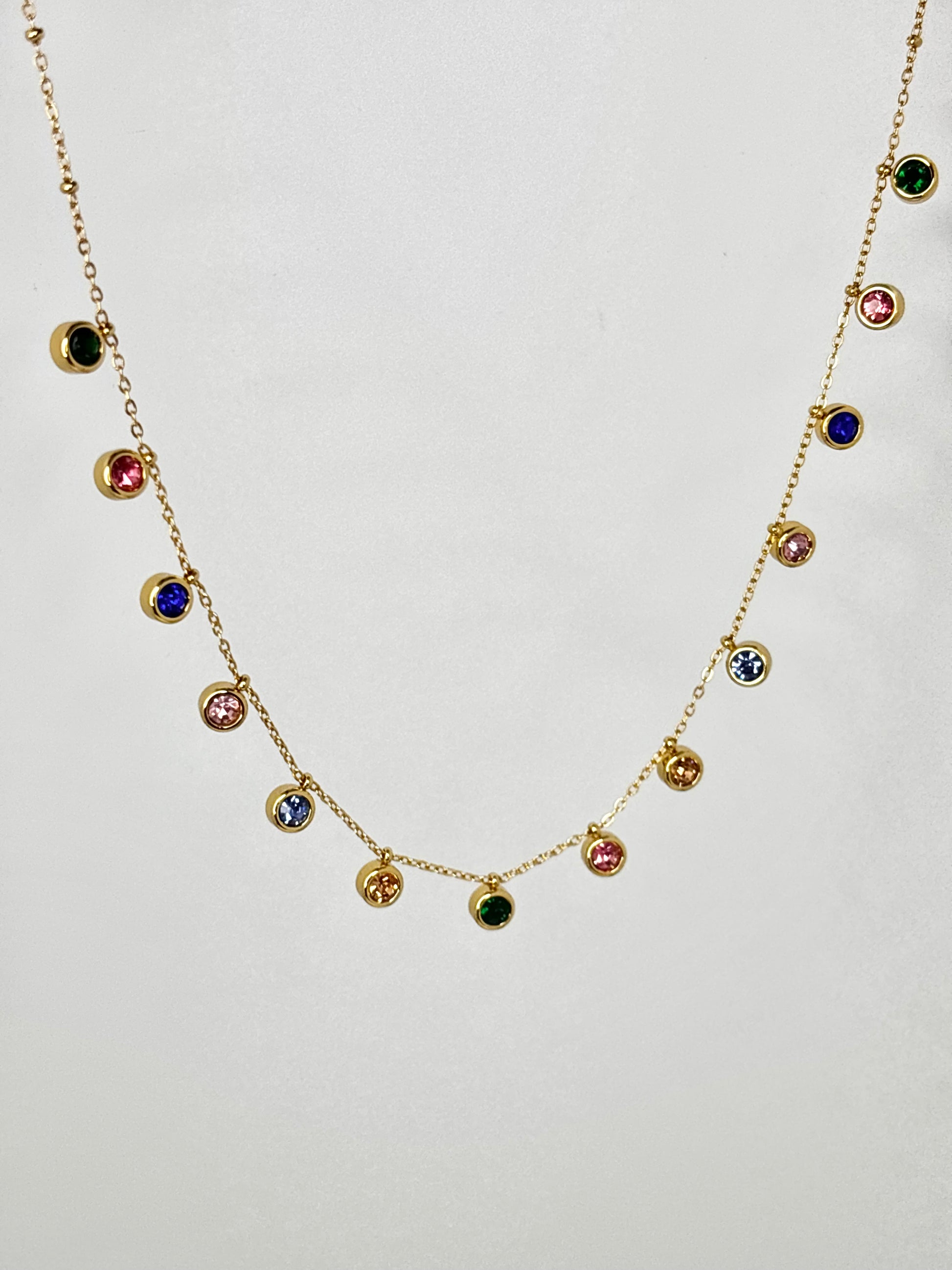 18k gold-plated necklace with long-lasting anti-tarnish finish